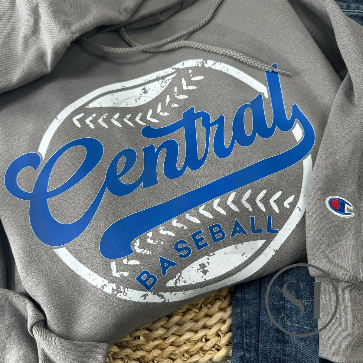 CUSTOM BASEBALL SWOOSH PRINT - TEAM SPIRIT SHIRT