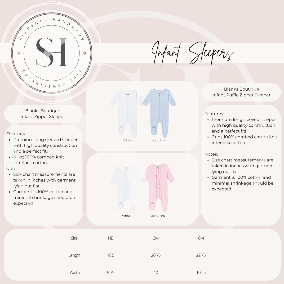 NAME APPLIQUÉ - CUSTOM INFANT GOWN OR SLEEPER