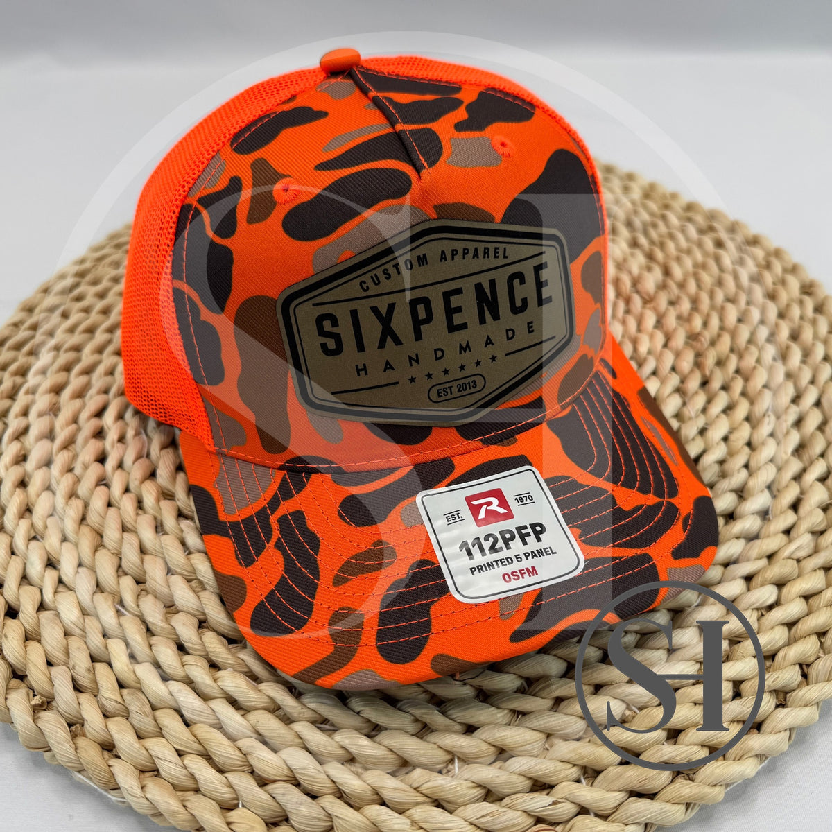 SIXPENCE HANDMADE SIGNATURE LEATHER PATCH SNAPBACK