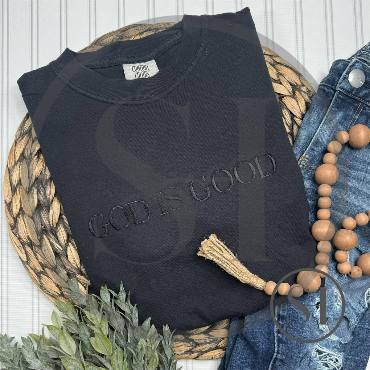 GOD IS GOOD - CUSTOM EMBROIDERED SHIRT