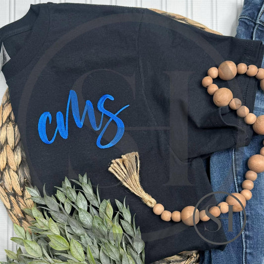 EMBROIDERED SCRIPT MONOGRAM - CUSTOM SHIRT