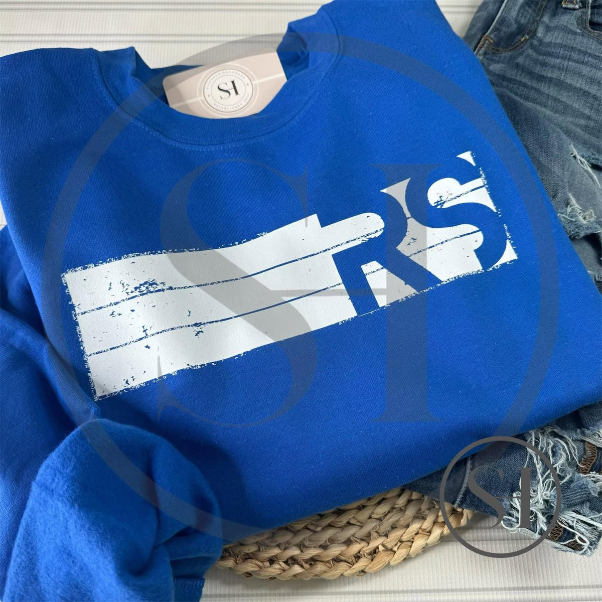 CUSTOM SCHOOL INITIALS PRINT - TEAM SPIRIT SHIRT