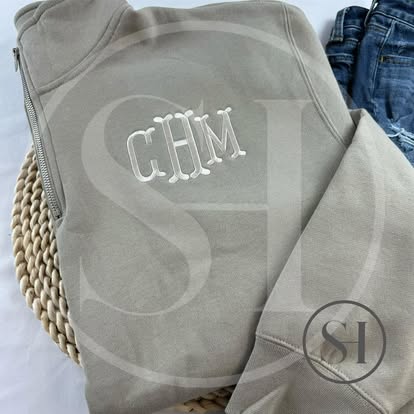 EMBROIDERED MONOGRAM - CUSTOM QUARTER ZIP