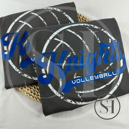 CUSTOM VOLLEYBALL SWOOSH PRINT - TEAM SPIRIT SHIRT