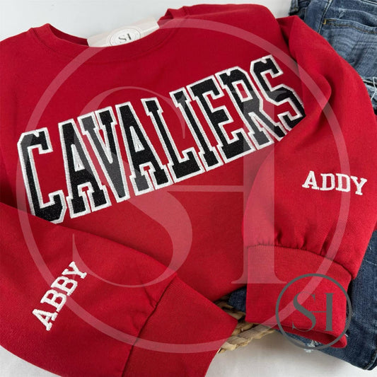 GLITTER VARSITY APPLIQUÉ - BUILD YOUR OWN CUSTOM SHIRT