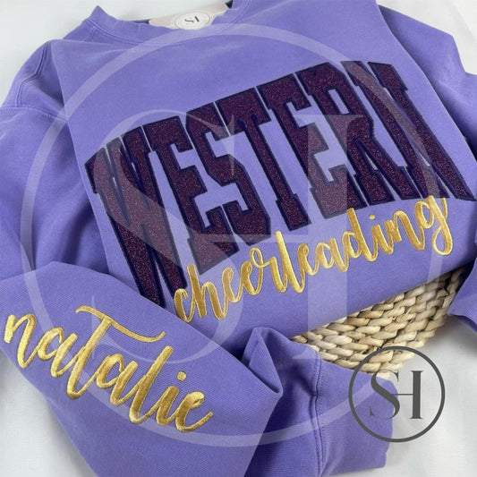 ARCHED GLITTER APPLIQUÉ - BUILD YOUR OWN CUSTOM SHIRT