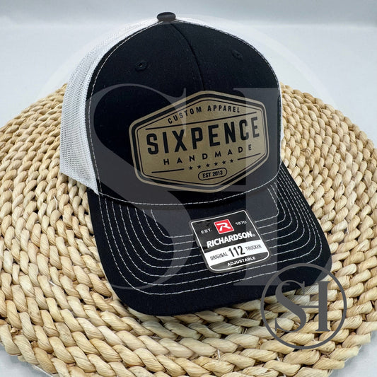 SIXPENCE HANDMADE SIGNATURE LEATHER PATCH SNAPBACK