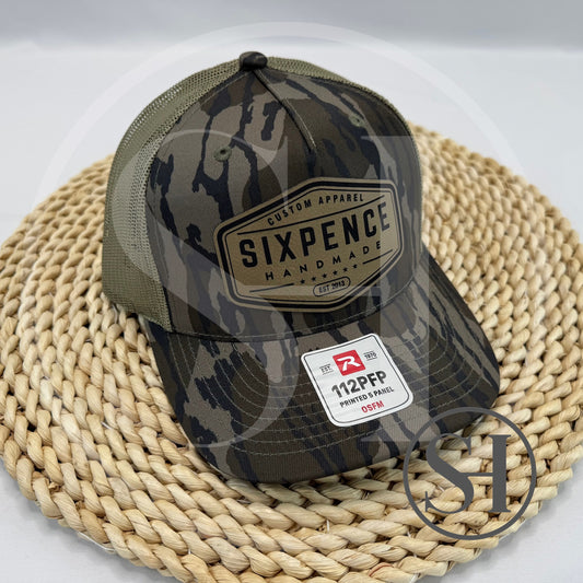 SIXPENCE HANDMADE SIGNATURE LEATHER PATCH SNAPBACK